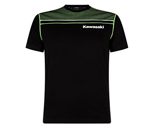 Kawasaki Sports - Maglietta da uomo nero/verde XL 