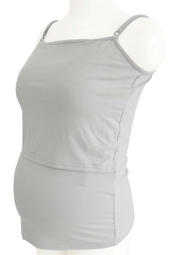 Sweet Mommy Bamboo Maternity and Nursing Camisole Grey M(8-10)
