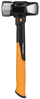 Fiskars Massette IsoCore L, Pour les travaux de démolition précis, 36 cm, 2,18 kg, Noir/Orange, 1020218