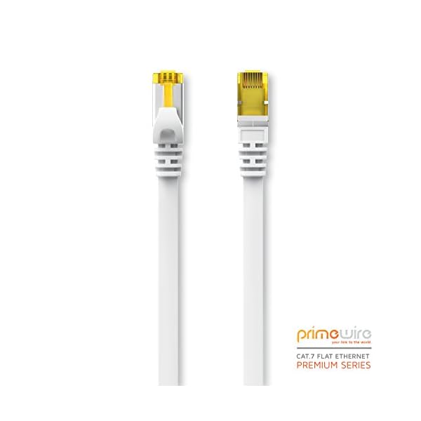 Cable de Red Cat.7 - 0,25 metros Plano - Cable Ethernet -Gigabit Lan 10 Gbit s -Cable de Conexión - Cable Plano- Cable… - Image 3