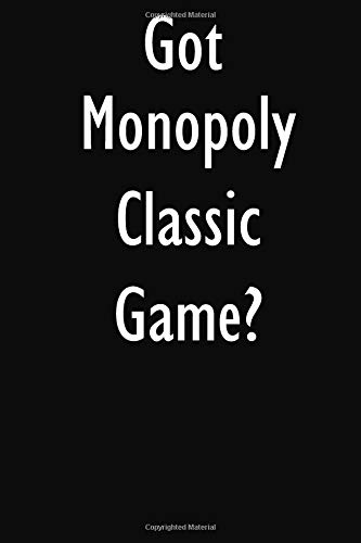 Preisvergleich Produktbild Got Monopoly Classic Game: Monopoly Classic Game Diary Journal