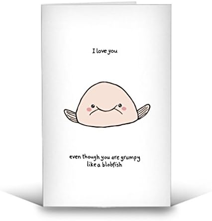 Art Rookie Blobfish By Ellie Bednall Cards, Multi-Colour, A5, Pack of 5