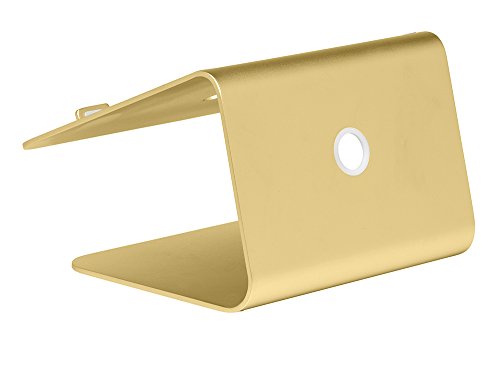 Slabo Notebookhalterung Laptopständer für MacBook / MacBook Air / MacBook Pro / Notebooks „Aluminium“ – GOLD - 6