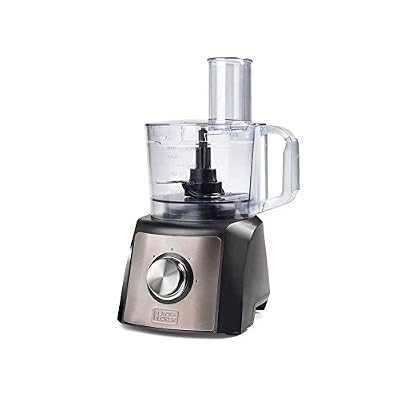 Black+Decker BXFPA1200E Robot Multifonction, Acier Inoxydable, Noir