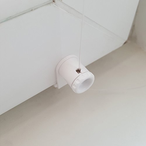 Easy-Shadow Hochwertiges UNIVERSAL Klemm- und Klebe Duo-Rollo Doppelrollo Außenmaß Breite 130 x 120 cm Höhe – 130×120 cm Apricot ( creme , beige ) – Vario Duorollo Duo Klemmfix Klemmrollo / Kleberollo ohne Bohren inklusive 2 Stück Klemmträger Easy&Fix montiert – inkl. Seitenführung - 6