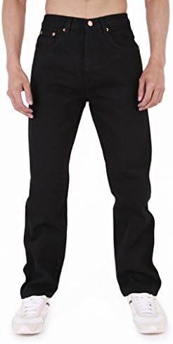 Mens Aztec Heavy Duty Basic Straight Leg Regular FIT Jeans