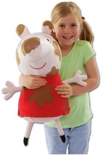 Muddy Puddles Design Peppa Pig 22 inch Plush Peppa Muddy Puddles.