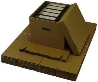 20 LARGE ARCHIVE STORAGE CARDBOARD BOXES WITH LID