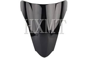 HXMT Pare-brise pour moto Honda VFR800 VFR 800 2002-2014 (Noir)