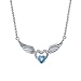 Produktbild Memory meteor Anhänger Halskette, Angel Wings 925 Sterling Silber 16 ' ' Kette, Womens Fine Jewellery, Best Gift for Lovers Girls