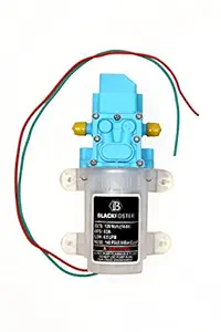 BLACKFOSTER 140 Psi DC 12V 6.5/LPM Micro Electric Diaphragm High Pressure Water Pump. 12V DC Input Oprated Motor.