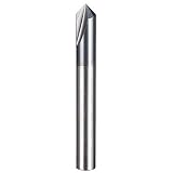 Revestimiento: Acero de tungsteno, HRC: 45, Diámetro: 6 mm, Tipo: Fresa de ángulo, Longitud total: 50 mm, Diámetro del vástago: 6,0 mm, Flauta: 2, Precisión: 0,005 mm