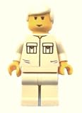 LEGO Star Wars : Minifigur Luke Skywalker mit beigen Beinen und dem seltenen Luke-Kopf von 2003. - Star Wars