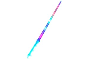 GLOWTOPIA Multicoloured Light Up LED Rainbow Sword (72cm) Kids Toy Lightsaber (1 Sword)