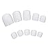 FACILLA® BeautyLife 500 White UV Gel Acrylic Fake False Toe Nail Art Tips [Misc.]