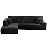 couchbezug xxl 【Für Ecksofas oder L-Form Sofa geeignet】: 3 Sitzer für Sofalänge zwischen 190 cm-230 cm; 4 Sitzer für Sofalänge zwischen 230 cm-300 cm. Die beide Seite sind anwendbar.