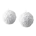 Produktbild IKEA Blockkerze "VINTERMYS" duftneutrale Kerze in Schneeballform - WEIß