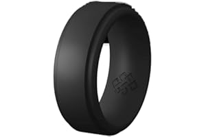 Knot Theory Silicone Rings for Men & Women, Breathable Comfort Fit Silicone Wedding Bands. Custom Engraving Rubber Wedding Rings