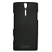 Casotec Ultra Slim Hard Shell Back Case Cover w/ Screen Protector for Sony Xperia S LT26i - Black RS.199.00