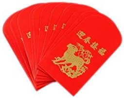 Chinese New Year Dog 2018 Red Packet Lai Si Money Envelope (Pack of 20) (Welcome Spring)
