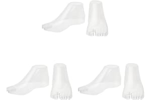 SUPERFINDINGS 3 Paia Strumenti per Moo di Piede In Plastica Barella Sandalo Supporto Shaper Scarpe Trasparenti Display Manichino Femminile Display Art Schizzo con Chiodo