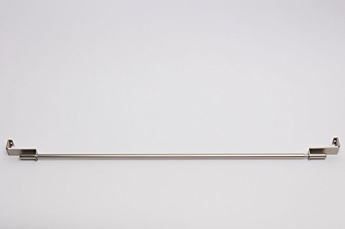 Spannvitrage Gardinenstange Edelstahl verschiedene Größen ausziehbar ohne Bohren (60-90 cm) - 3