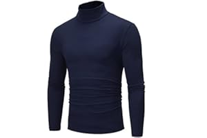 JJPAR Sweat-Shirt Homme Col Roulé Printemps Chaud Respirant Slim Chemise Mode Décontractée Pas Cher Outdoor Courir Cyclisme Survêtements