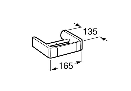 Roca A816307001 - Portarrollo sin tapa
