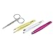 Stainless Steel Tweezers, Precision Eyebrow Tweezers Set With Case, Slant, Straight and Scissors - Remove Ingrown Hair and Ingrown, Splinters & More
