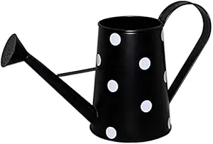 A S Handicrafts 2 Litre Metal Watering can for Plants | Garden Water can for Kids | Flower Watering Pot for Home Gardening Clour- Black