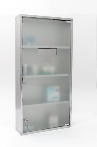 Intercube 80x40cm JUMBO DESIGN Medizinschrank Arzneischrank Edelstahl XXXXL - 5