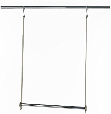 NeatFreak Harmony Twill Expandable Closet Bar, Stainless-Steel, Brown, 108 x 5 x 91.99 cm