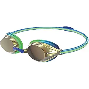 Speedo Vengeance Mirror For Unisex-Junior (Size: 1Sz,Color: Green/Gold)
