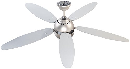 Sichler Haushaltsgeräte Großer Deckenventilator VT-997 m. Holzflügeln, Licht, Fernbed. Ø132 cm - 4