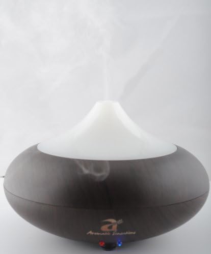 Amour Crown Wood Aroma Diffuser. Ultrasonic ioniser with color changing mood light.