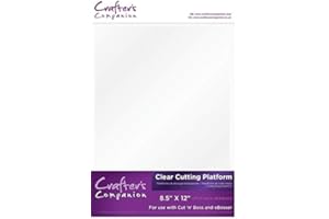 UK CRAFTERS COMPANION Crafters Companion Clear Cutting Platform 'A' Plate/Platform for Cut 'n Boss & eBosser - 8.5" x 12"
