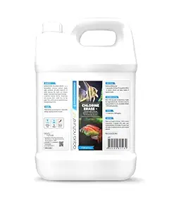 AquaNature Chlorine Erase + Water Conditioner Concentrated Chlorine Remover +Vitamin B&C for Freshwater Aquarium (1Ltr)