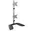 Price comparison product image G4RCE LCD LED DUAL TWIN MONITOR TV 13-27 DESK MOUNT STAND BRACKET VESA 100 TILT SWIVEL