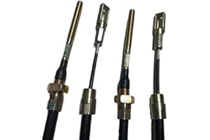 HENRY KENT TRAILERS 2 x 1200mm Fixed Eye Trailer Brake Cable, Threaded end, ALKO, Knott Brakes