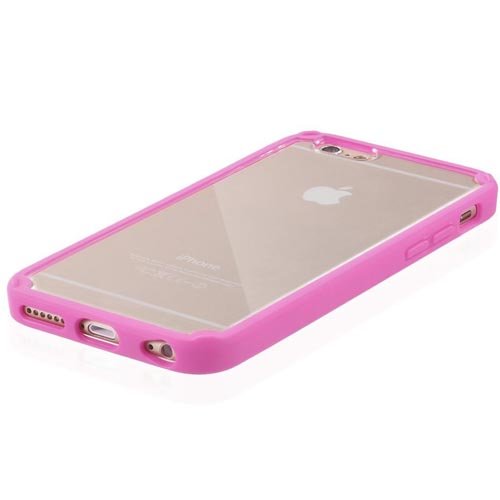 Semoss Ultra Slim Transparent Handyhülle Hybrid TPU Silikon Glitzer Strass Schutzhülle für iPhone 6S 6G Hülle Hüllen Tasche Etui Protective TPU Harte Schale Handytasche - 2