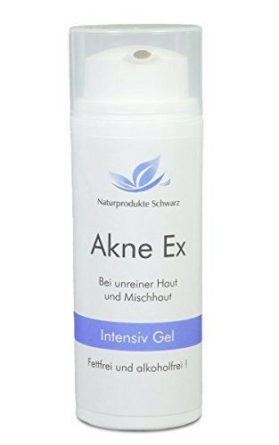 Naturprodukte Schwarz - Akne Ex Intensiv Gel - Gegen Pickel und Mitesser, 50ml
