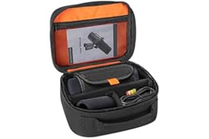 PGmoon Étui de Transport pour Microphone Compatible avec Les Microphones Dynamiques Vocaux Shure SM7B/MV7/MV7X. Sac de Rangement avec Bande de Fixation et Séparateurs Amovibles (Sac Uniquement)