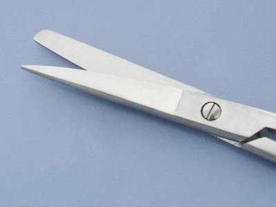 Gerade Verbandschere Rostfreies Edelstahl 12,5 cm RUND – SPITZ - 2