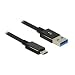 Produktbild DeLock 1m USB 3.1 Gen 2 Type-C/Type-A 1m USB A USB C Schwarz USB Kabel, 83983