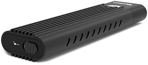 Plugable Carcasa sin Herramientas USB-C NVMe; Interfaz USB 3.1 Gen 2 (10 Gbps); Compatible con USB-C y Thunderbolt 3.