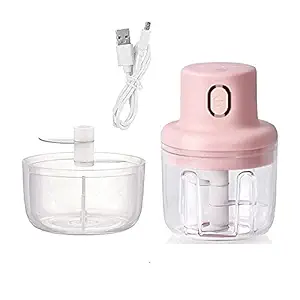 Infinite Stores Portable USB Rechargeable Electric Chopper for Fruit, Vegetable, Onion, Garlic - Food Cutter, Speedy Chopper, Mini Slicer, Food Processor