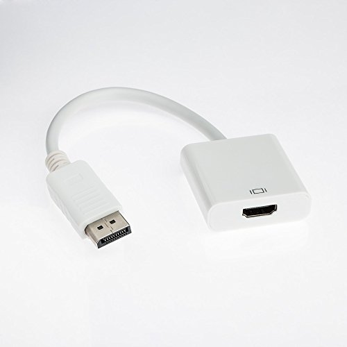 Displayport zu HDMI Adapter | DP Stecker zu HDMI Buchse Adapter Kabel Video Audio Konverter für PC Laptop - 2