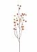 Produktbild artplants Set 2 x Künstliche Apfelrose Gerda, 27 Früchte, orange, 110 cm - Deko Wildrose/Kunstblume Hundsrose