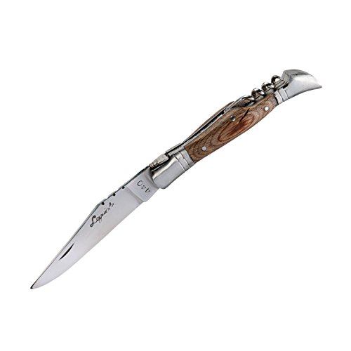 Laguiole L12LJC440 Messer mit Holzgriff, inkl. Schutzhülle - 2