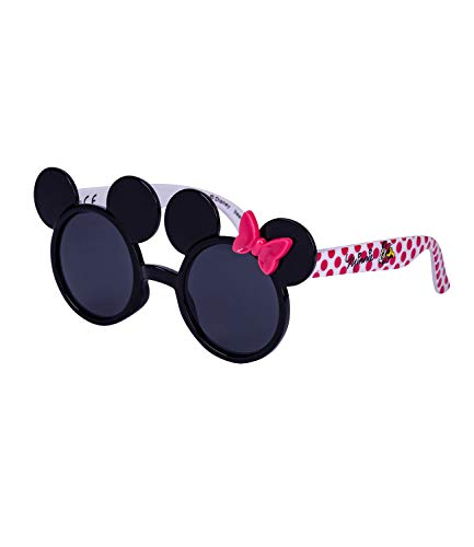 Preisvergleich Produktbild SIX Kids Sonnenbrille, Kindersonnenbrille, Minnie-Mouse, Schleife, Punkte, Autogramm, rund, schwarz, pink (128-784)